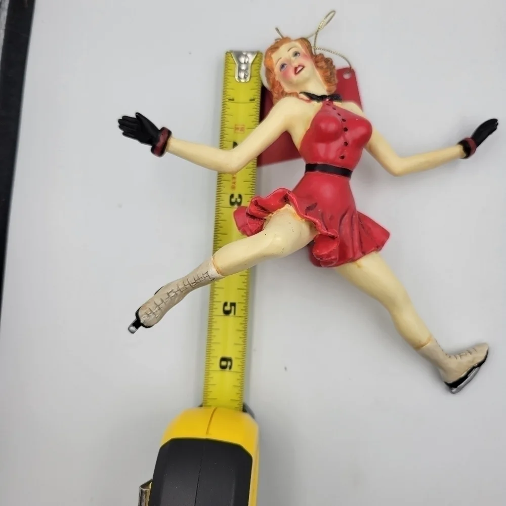 Vtg Winward Holidays Jazzy Female Ice Skater Christmas Ornament